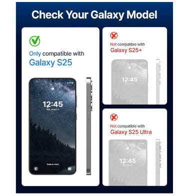 SAMSUNG GALAXY S25 TEMPERED DOME GLASS SCREEN PROTECTOR 2PK | WHITESTONE