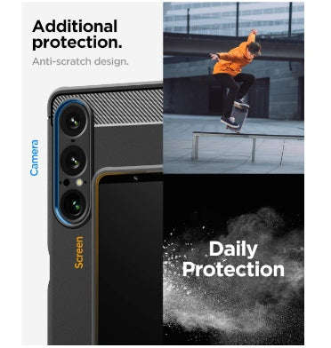 SONY XPERIA 1 VII PREMIUM RUGGED ARMOR CASE BLACK | SPIGEN
