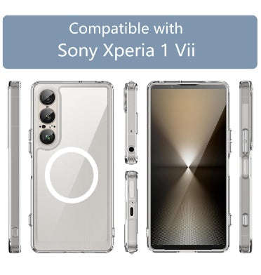 SONY XPERIA 1 VII PREMIUM SLIM MAGSAFE FLEXIBLE TPU BUMPER CASE CLEAR