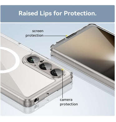 SONY XPERIA 1 VII PREMIUM SLIM MAGSAFE FLEXIBLE TPU BUMPER CASE CLEAR