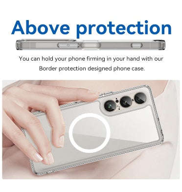 SONY XPERIA 1 VII PREMIUM SLIM MAGSAFE FLEXIBLE TPU BUMPER CASE CLEAR