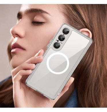 SONY XPERIA 1 VII PREMIUM SLIM MAGSAFE FLEXIBLE TPU BUMPER CASE CLEAR