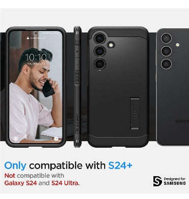 SAMSUNG GALAXY S24+ PREMIUM TOUGH ARMOR CASE BLACK | SPIGEN