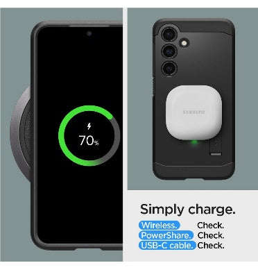 SAMSUNG GALAXY S24+ PREMIUM TOUGH ARMOR CASE BLACK | SPIGEN