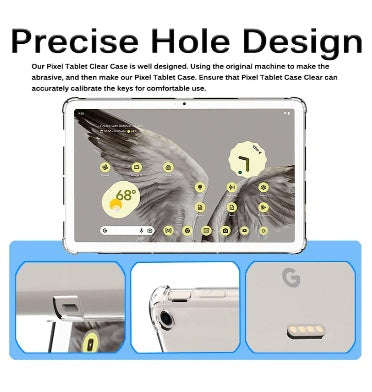 GOOGLE PIXEL TABLET SLIM LIGHTWEIGHT FLEXIBLE PROTECTIVE COVER CLEAR