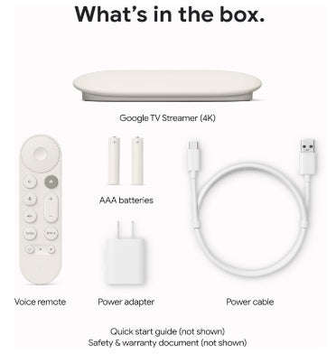 GOOGLE TV STREAMER 4K PORCELAIN (2024)