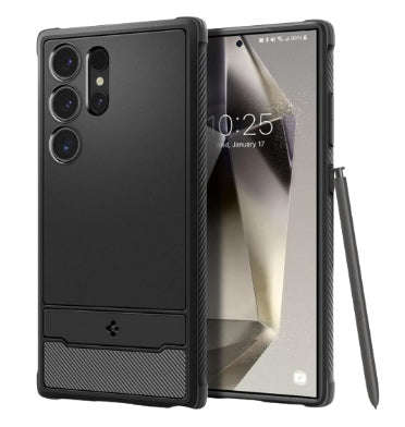 SAMSUNG GALAXY S24 ULTRA PREMIUM RUGGED ARMOR CASE BLACK | SPIGEN