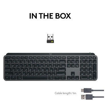 LOGITECH MX KEYS S ADVANCED WIRELESS KEYBOARD GRAPHITE