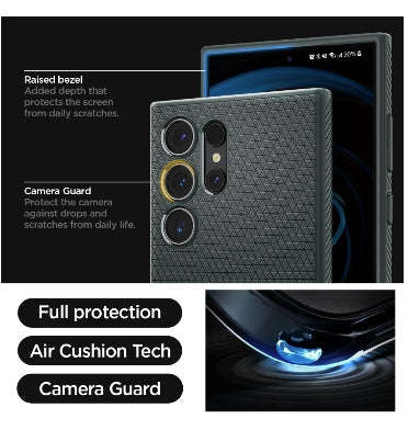 SAMSUNG GALAXY S24 ULTRA PREMIUM SLIM LIQUID AIR CASE ABYSS GREEN | SPIGEN