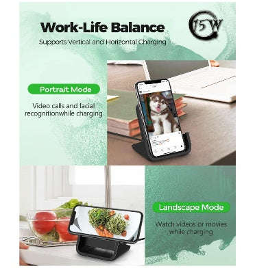 YUWISS 15W WIRELESS DESKTOP CHARGING STAND