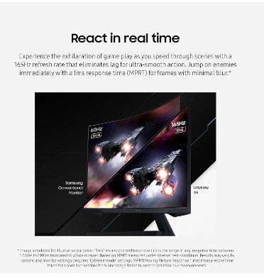 SAMSUNG ODYSSEY 32" G55C QHD CURVED GAMING MONITOR