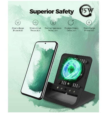 YUWISS 15W WIRELESS DESKTOP CHARGING STAND