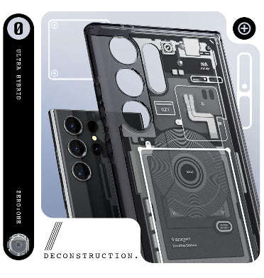 SAMSUNG GALAXY S24 ULTRA PREMIUM ULTRA HYBRID CASE ZERO ONE BLACK | SPIGEN