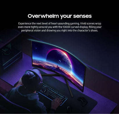 SAMSUNG ODYSSEY 32" G55C QHD CURVED GAMING MONITOR