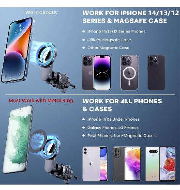 PGU MAGSAFE MAGNETIC AIR VENT CAR PHONE MOUNT