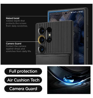 SAMSUNG GALAXY S24 ULTRA PREMIUM SLIM ARMOR CARD CASE BLACK | SPIGEN