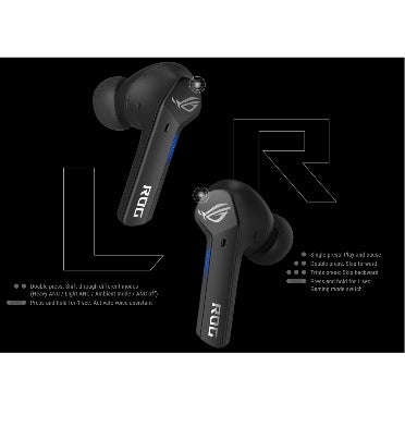ASUS ROG CETRA WIRELESS NOISE CANCELLING GAMING EARBUDS BLACK