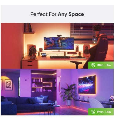NANOLEAF ESSENTIALS SMART RGB LED LIGHTSTRIP 80" 2M SMARTER KIT