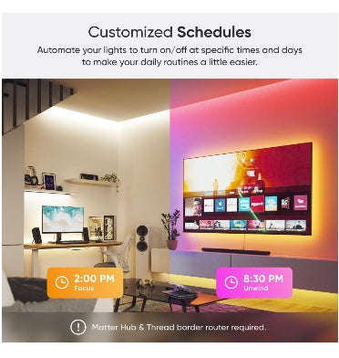 NANOLEAF ESSENTIALS SMART RGB LED LIGHTSTRIP 80" 2M SMARTER KIT