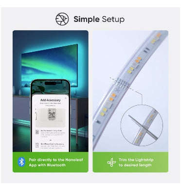 NANOLEAF ESSENTIALS SMART RGB LED LIGHTSTRIP 80" 2M SMARTER KIT
