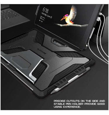 MICROSOFT SURFACE PRO FULL-BODY KICKSTAND RUGGED PROTECTIVE CASE BLACK | SUPCASE