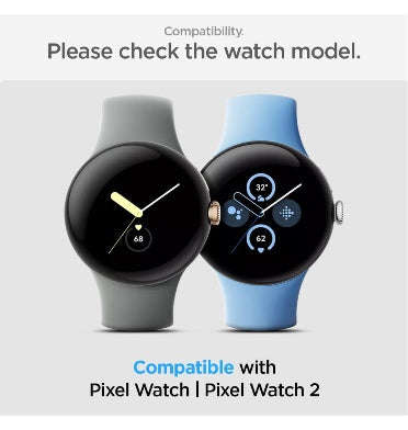 GOOGLE PIXEL WATCH 2 PREMIUM THIN FIT PROTECTIVE CASE CLEAR | SPIGEN