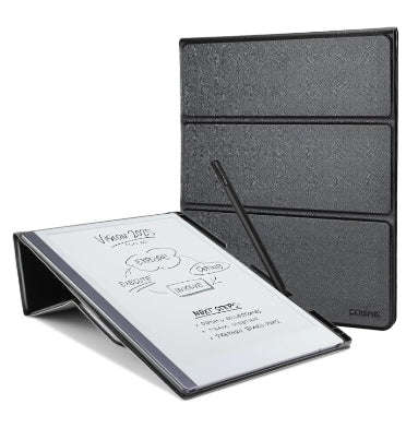 REMARKABLE 2 PREMIUM LEATHER TEXTURE MULTI-ANGLE FOLDABLE STAND COVER BLACK | COBACK