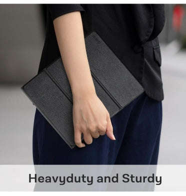 REMARKABLE 2 PREMIUM LEATHER TEXTURE MULTI-ANGLE FOLDABLE STAND COVER BLACK | COBACK