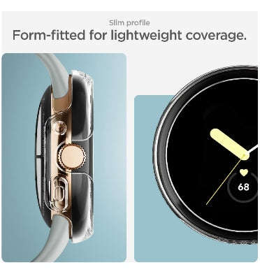 GOOGLE PIXEL WATCH 2 PREMIUM THIN FIT PROTECTIVE CASE CLEAR | SPIGEN