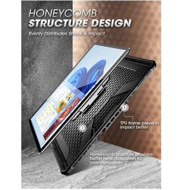 MICROSOFT SURFACE PRO 11 FULL-BODY KICKSTAND RUGGED PROTECTIVE CASE BLACK | SUPCASE