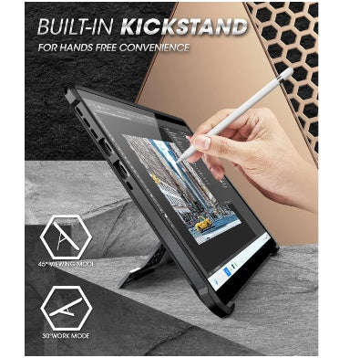 MICROSOFT SURFACE PRO 11 FULL-BODY KICKSTAND RUGGED PROTECTIVE CASE BLACK | SUPCASE