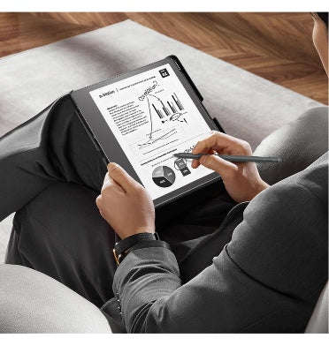 AMAZON KINDLE SCRIBE 10.2" (2022/2024) PREMIUM PROTECTIVE SLIM PU LEATHER FOLIO COVER W/PEN HOLDE...