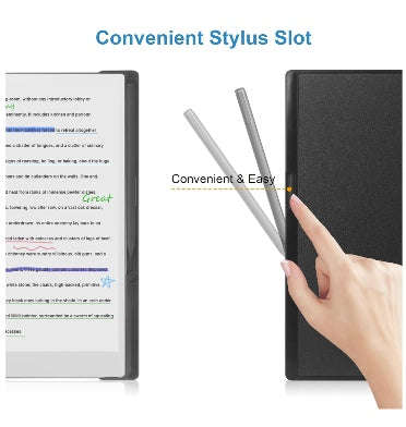 REMARKABLE PAPER PRO PREMIUM SLIM PU LEATHER FOLIO COVER WITH PEN HOLDER BLACK | KUROKO