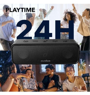 ANKER SOUNDCORE 3 PORTABLE BLUETOOTH WIRELESS SPEAKER BLACK