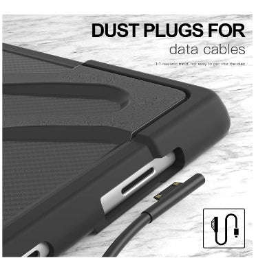 MICROSOFT SURFACE PRO 10 RUGGED HEAVY DUTY CASE WITH HAND STRAP BLACK