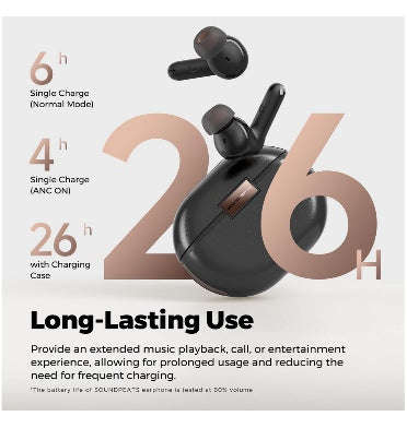 SOUNDPEATS AIR4 PRO WIRELESS IN-EAR EARBUDS BLACK