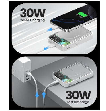 SHARGE ICEMAG2 MAGSAFE 10000MAH 15W QI2 POWERBANK WITH ACTIVE COOLING AND FOLDABLE STAND