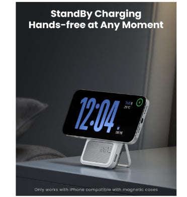 SHARGE ICEMAG2 MAGSAFE 10000MAH 15W QI2 POWERBANK WITH ACTIVE COOLING AND FOLDABLE STAND