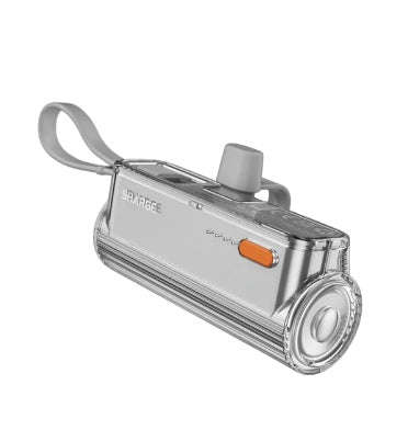 SHARGE FLOW MINI 5000MAH PORTABLE CHARGER SILVER