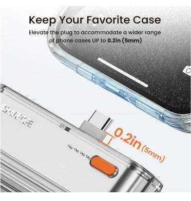 SHARGE FLOW MINI 5000MAH PORTABLE CHARGER SILVER
