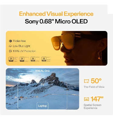 XREAL ONE AR SMART GLASSES BLACK
