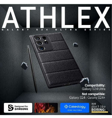 SAMSUNG GALAXY S24 ULTRA PREMIUM ATHLEX SERIES PROTECTIVE CASE ACTIVE BLACK | CASEOLOGY