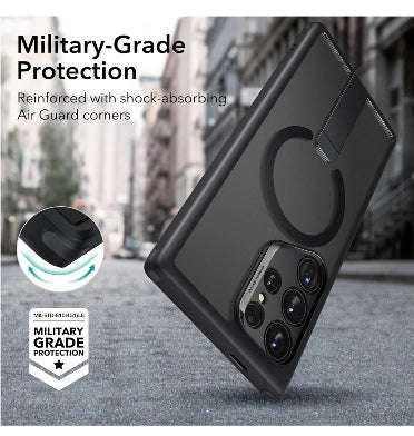 SAMSUNG GALAXY S24 ULTRA PREMIUM MAGSAFE KICKSTAND CASE FROSTED BLACK | ESR