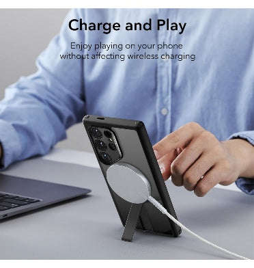 SAMSUNG GALAXY S24 ULTRA PREMIUM MAGSAFE KICKSTAND CASE FROSTED BLACK | ESR