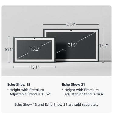 AMAZON ECHO SHOW 21 SMART DISPLAY BLACK (2024)