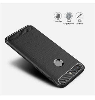 ONEPLUS 5T PREMIUM CARBON FIBRE TEXTURED CASE BLACK | CRUZERLITE