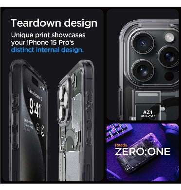 IPHONE 15 PRO PREMIUM ULTRA HYBRID MAGFIT CASE ZERO ONE | SPIGEN