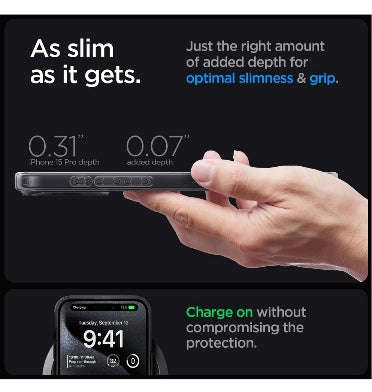 IPHONE 15 PRO PREMIUM ULTRA HYBRID MAGFIT CASE ZERO ONE | SPIGEN