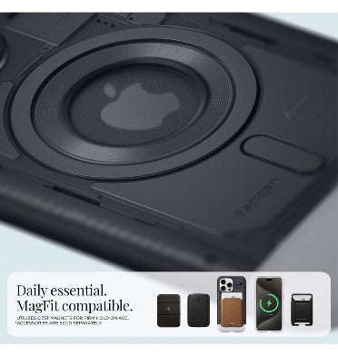 IPHONE 15 PRO PREMIUM CLASSIC C1 MAGFIT CASE GRAPHITE | SPIGEN