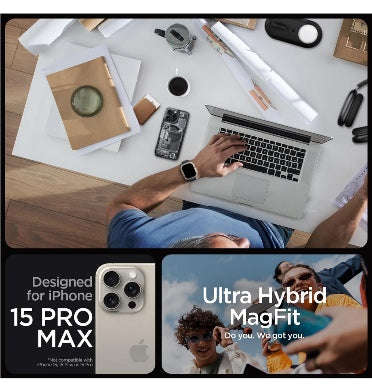 IPHONE 15 PRO MAX PREMIUM ULTRA HYBRID MAGFIT CASE ZERO ONE | SPIGEN
